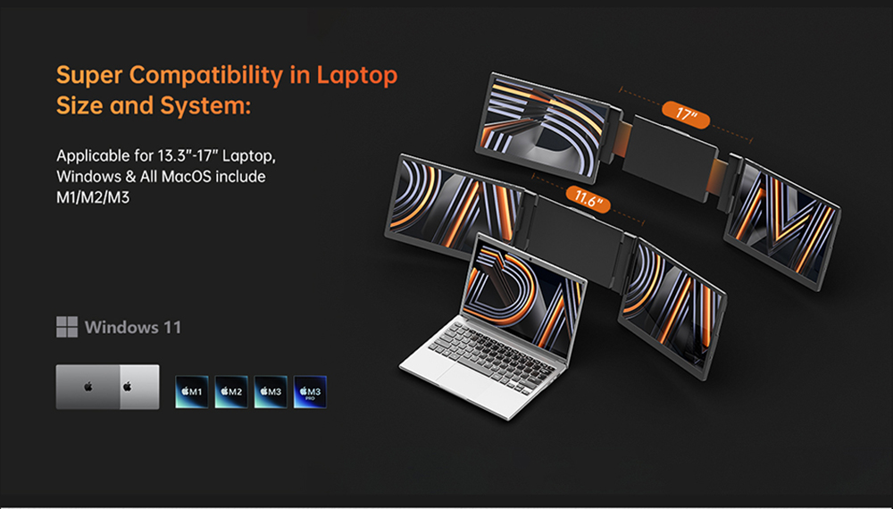 Pc Gaming Portable - 13 14 Inch PC Dual Screen