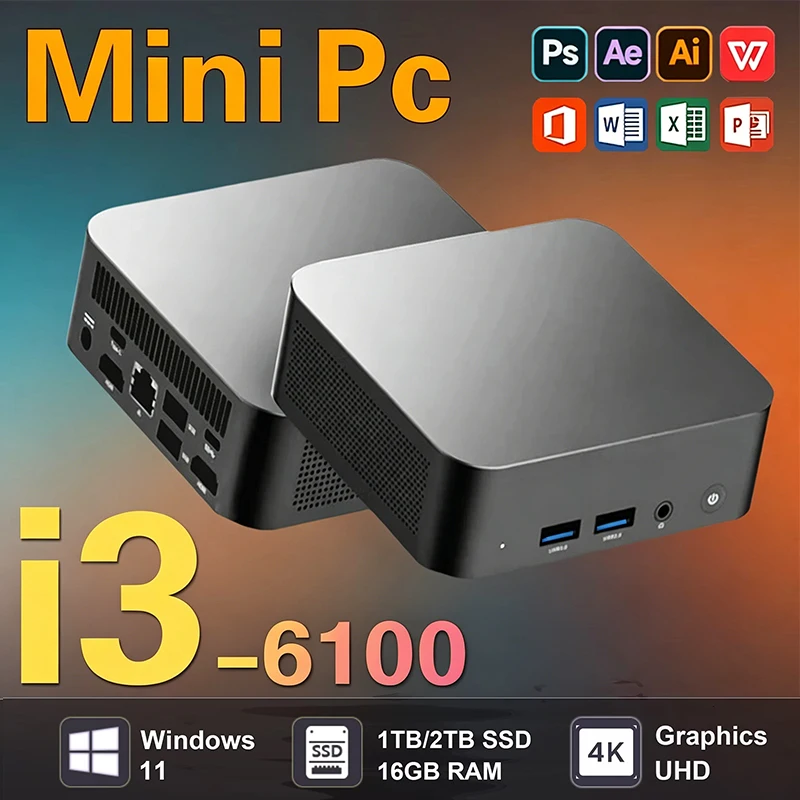 i3-6100 Lightweight Mini Lapto - Pc Gaming Ram 32Gb 评论和价格