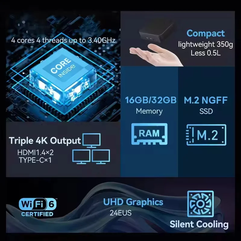 i3-6100 Lightweight Mini Lapto - Pc Gaming Ram 32Gb 评论和价格