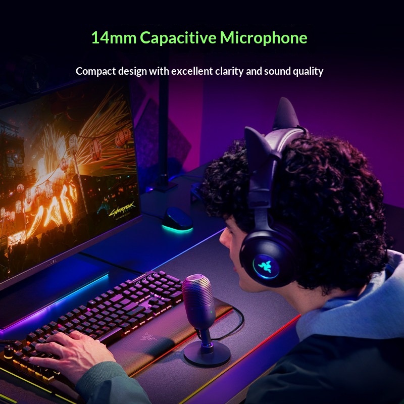 Razer Seiren V3 Mini USB Conde - Pc Gaming Video 评论和价格