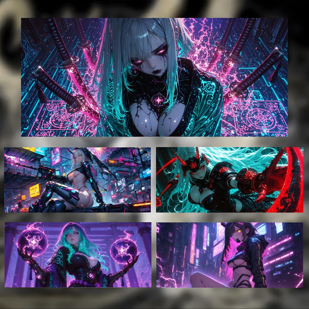 cyberpunk artwork Cyberpunk gi - Pc Gaming Girl 评论和价格