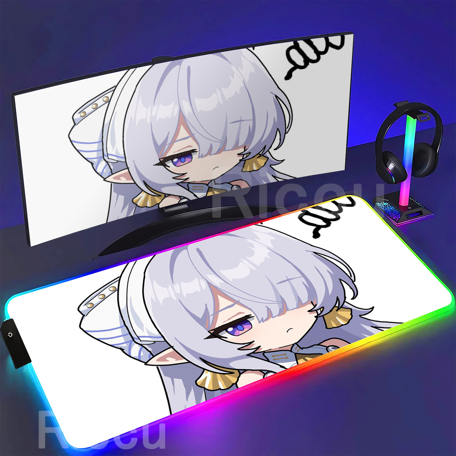 RGB Mouse Pad Velina Airgid Ze - Pc Gaming Girl 评论和价格