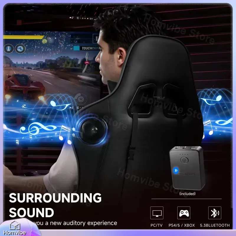 Ergonomic Gaming Chair with Bl - Gaming Speaker 评论和价格