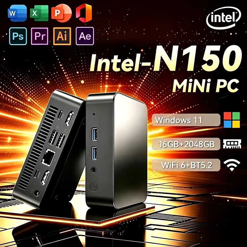 NEW Mini PC Windows 11 Intel N - Pc Gaming Ram 32Gb 评论和价格